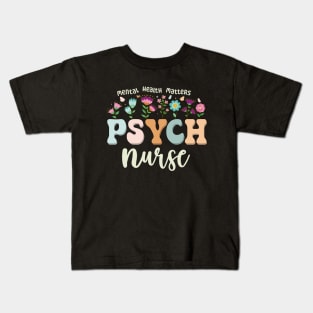 Funny Psychiatric Nurse Cute Psych Nurse Squad PMHNP Kids T-Shirt